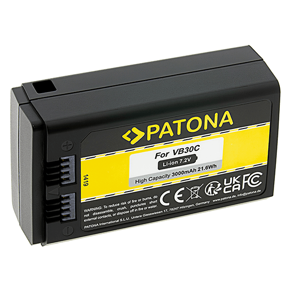 Patona Akku zu Godox V1 Pro wie Godox VB30 Anschluss