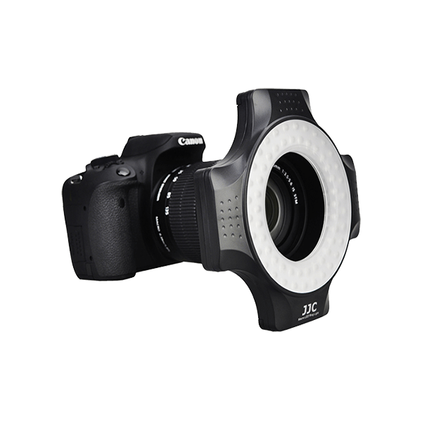 JJC Makro LED Ringlicht 60 LED - Dimmbar Für Objektive 49-67 Mm