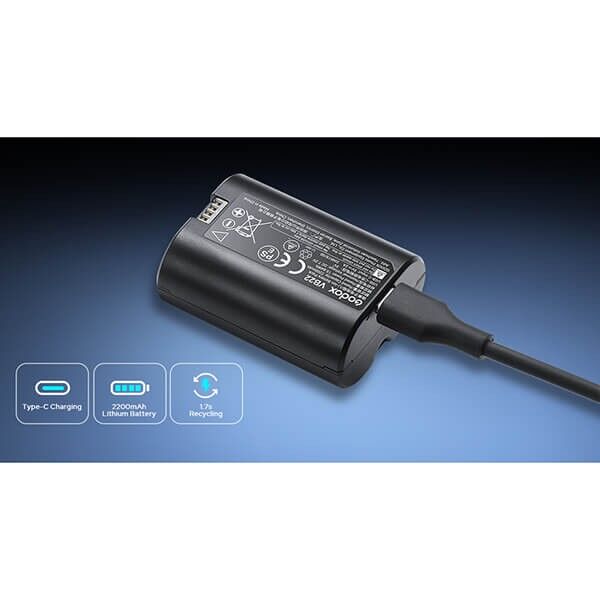 Godox VB-22 battery with USB-C port