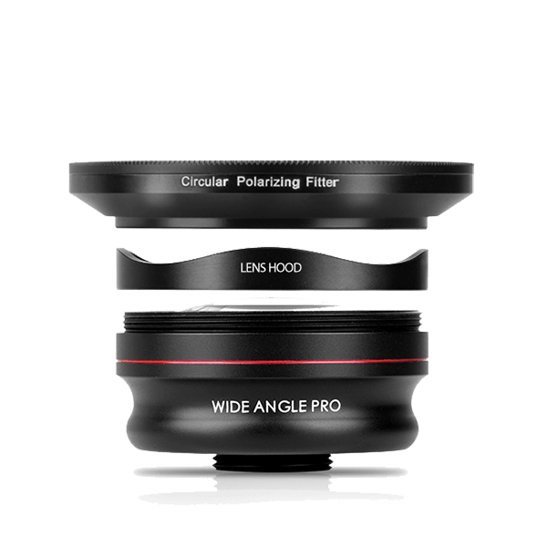 Smartphone Weitwinkel Linse 16mm Pro mit CPL Smartphone Weitwinkel Linse 16mm Pro mit CPL