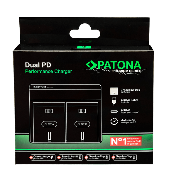 Ladegerät Kamera Akku Dual zu Fujifilm NP-W235 USB-C Verpackung