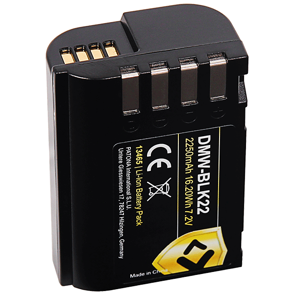 Akku für Panasonic DMW-BLK22 von Patona Protect