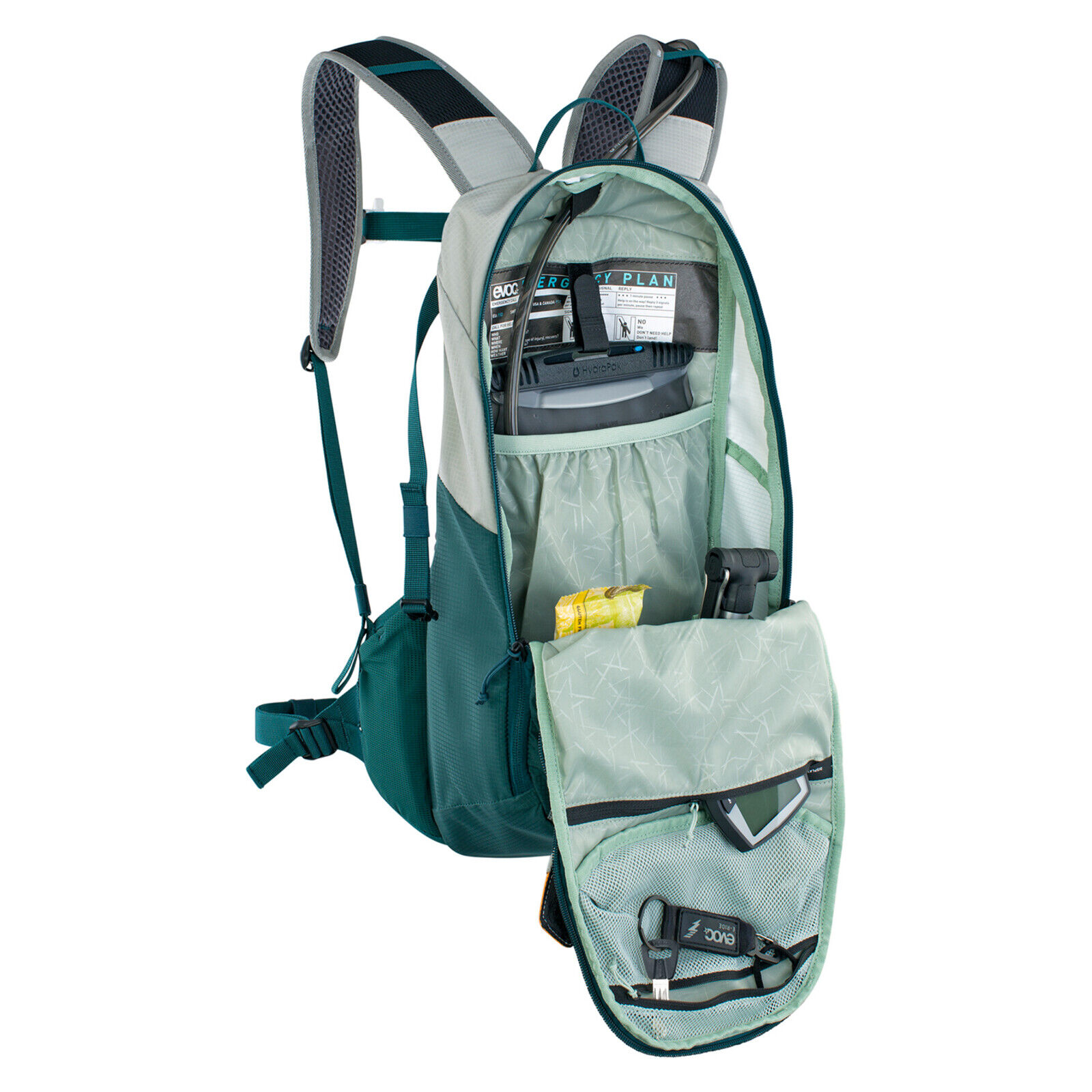 EVOC E-Ride 12 L Farbe Stone Petrol