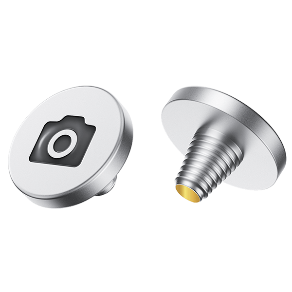 Auslöseknopf mit Kamera zu Fujifilm Kameras in silber