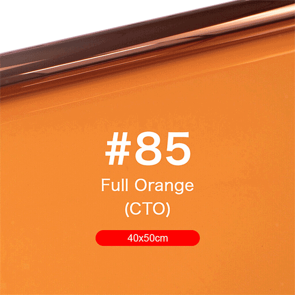Gel Color filter full CTO orange 40x50cm #85