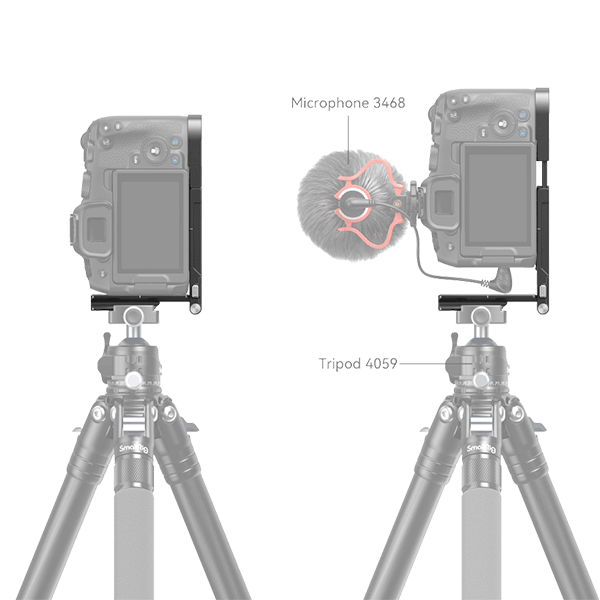 SmallRig L-Winkel zu Canon EOS R8 und EOS RP 4211 auf Stativ