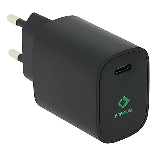 USB Ladegerät PD 20W in Schwarz USB-C Anschluss