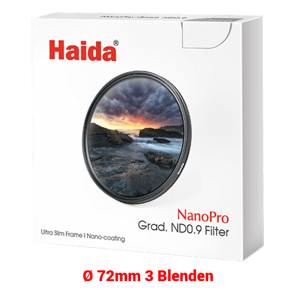 Haida NanoPro Grand ND 0.9 Filter 72mm packing