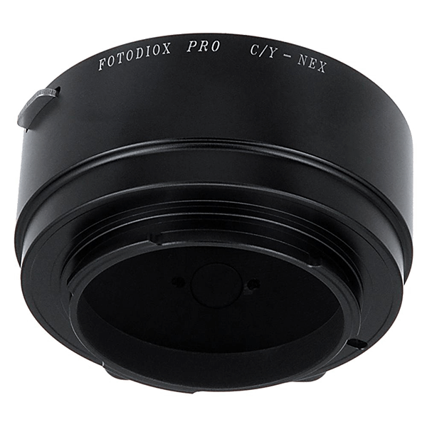 Objektivadapter Contax Yashica an Sony E-Mount von Fotodiox Pro Seitenansicht