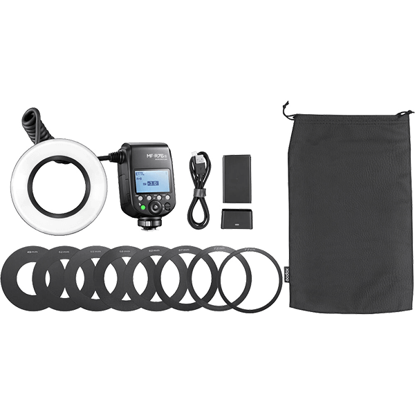 MF-R76S Ringblitz mit TTL zu Sony von Godox Lieferumfang