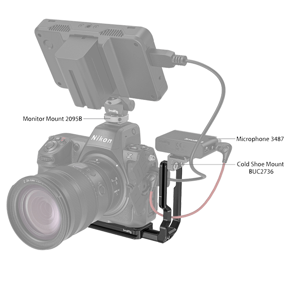 SmallRig L-Winkel passend zu Nikon Z 8 mit Zubehör