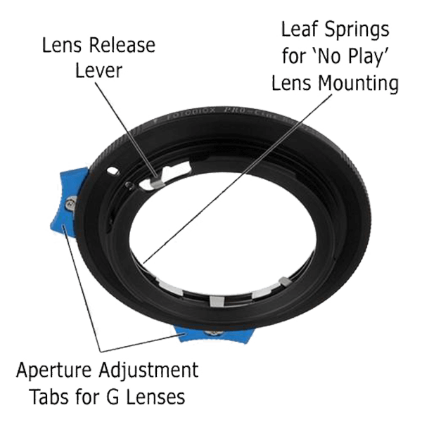 Objektivadapter Nikon F Mount G-Type auf Canon EF von Fotodiox Beschreibung