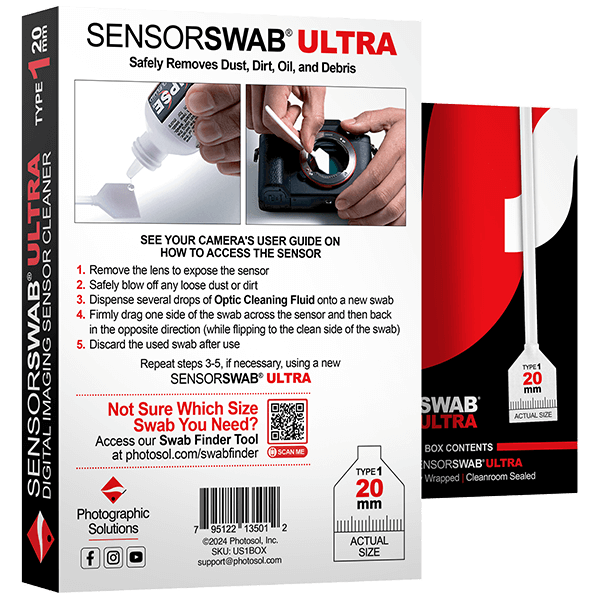 Photographic Solutions Type 1 Sensor Swab Ultra 12-Pack 20mm Anwendung Photographic Solutions Type 1 Sensor Swab Ultra 12-Pack 20mm Anwendung