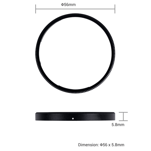 Objektiv-Dekorationsring zu Ricoh GR IIIx wie GN-2 in Rot Abmessungen