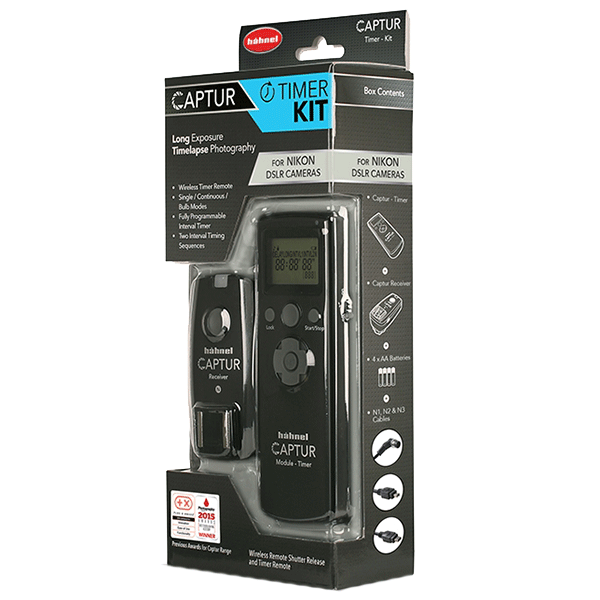 Funk Fernauslöser Kit Hähnel Captur Timer für Nikon Seitenansicht
