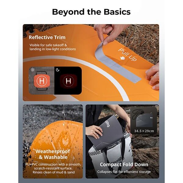 Folded SmallRig drone landing pad