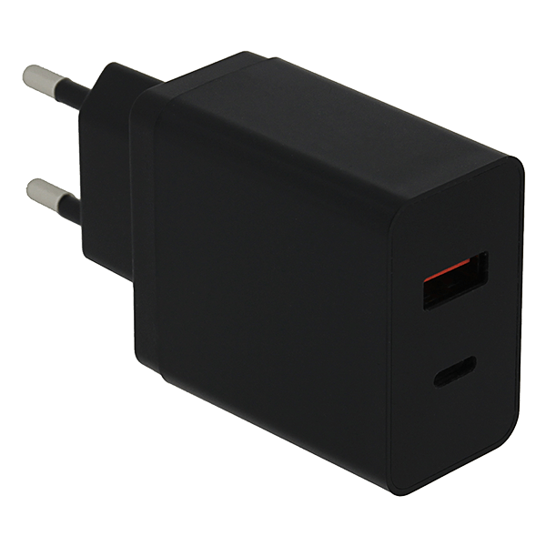 USB Ladegerät PD 36W in Schwarz USB Anschlüsse
