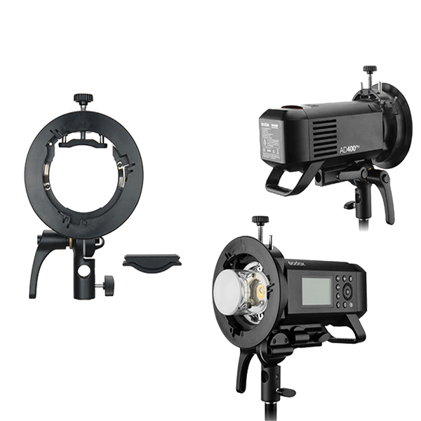 Godox S2 Systemblitz Halterung mit Bowens Mount S-Type