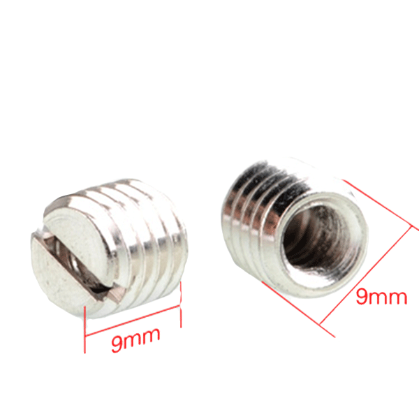 TN-2 Stativ-Gewindeadapter lang für 14 auf 38 Zoll von Sunwayfoto Abmessungen TN-2 Stativ-Gewindeadapter lang für 14 auf 38 Zoll von Sunwayfoto Abmessungen