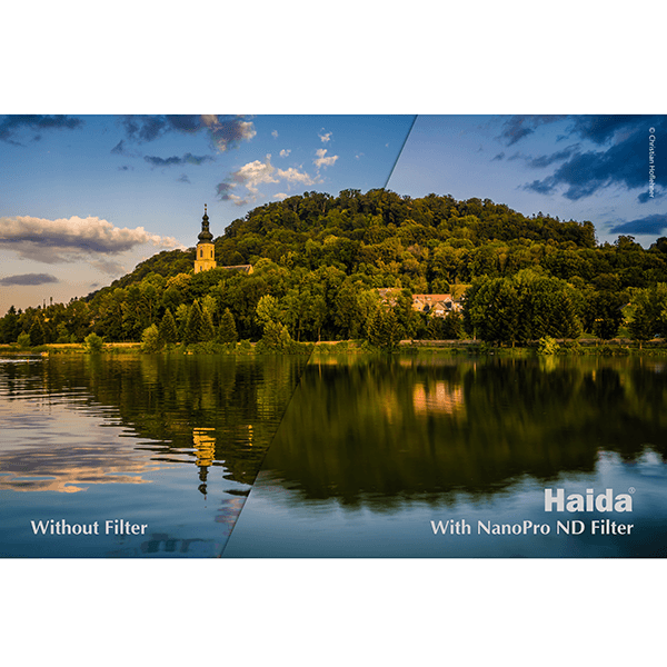 ND Filter Graufilter 3 Blenden 55 mm von Haida in Anwendung