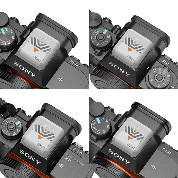 Mounted hot shoe cover Sony gray