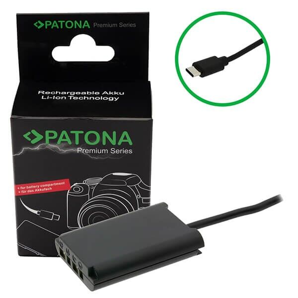 Patona NP-BX1 Dummy Akku USB-C Kameraadapter