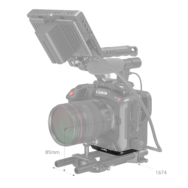 SmallRig schnellwechsel Platte zu Canon C70 3189