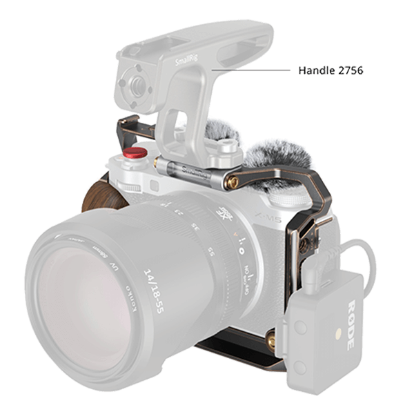 SmallRig Retro Kamera Cage zu Fujifilm X-M5 4892 mit Handgriff