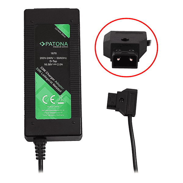 Ladegerät für Sony BP-95W BP-190WS von Patona front