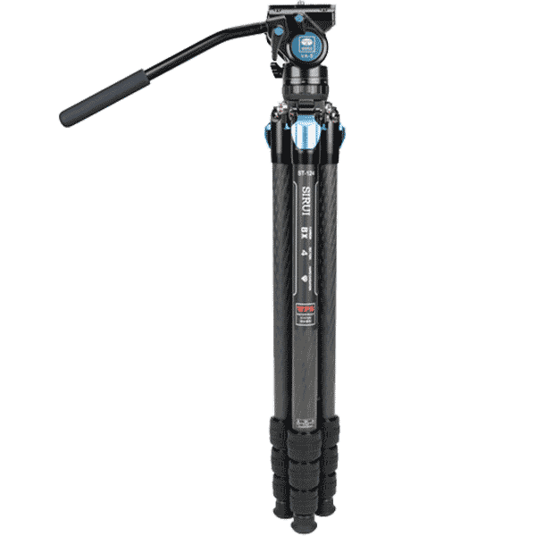 Kamera Stativ Sirui ST-124 und VA-5 mit Videoneiger aus Carbon