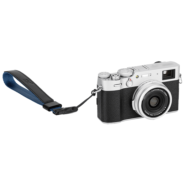 Kamera Handschlaufe in blau WS1-blue von JJC an Kamera