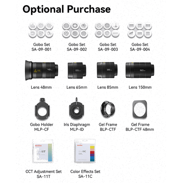 Godox BFP Blitzprojektionsvorsatz mit Bowens Anschluss