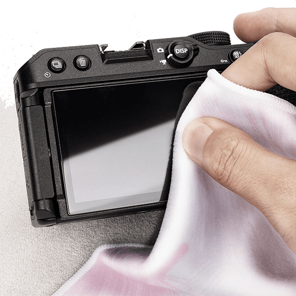 Einschlagtuch fuer Kamera Federn Muster SA-PFL von JJC mit Kamera