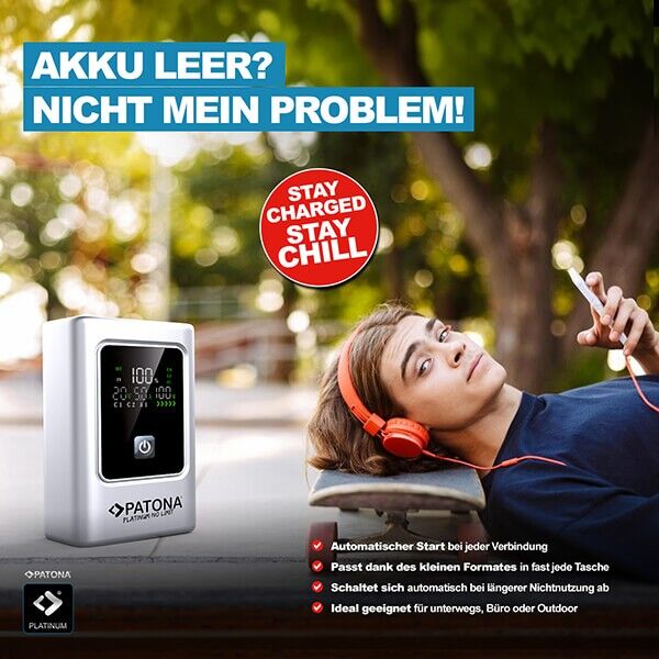 Powerbank zum laden deines Musikplayes